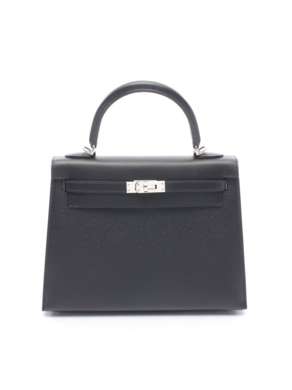 Hermes Handbag Kelly 25 Sellier 2-Way Black Epsom